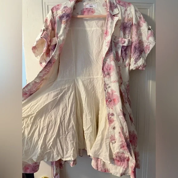 TALULAH Floral Mini Dress in Pink and Purple - Picture 2 of 8